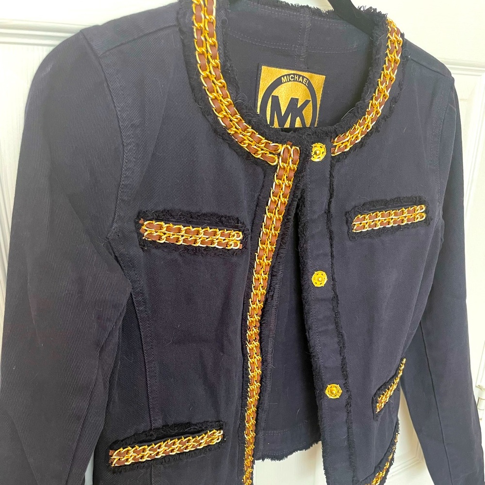 MICHAEL KORS NAVY BLUE BLAZER/JACKET! - Picture 2 of 6